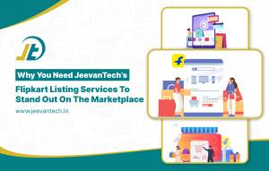 Jeevan Tech’s Flipkart Listing Services experts optimizing product listings for better visibility, sales, and e-commerce growth
